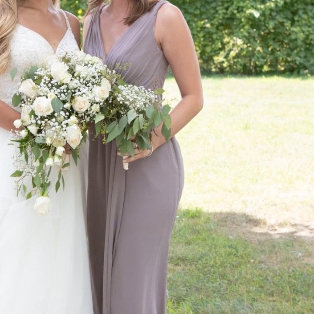 Bridesmaids/ formal dress in gray
